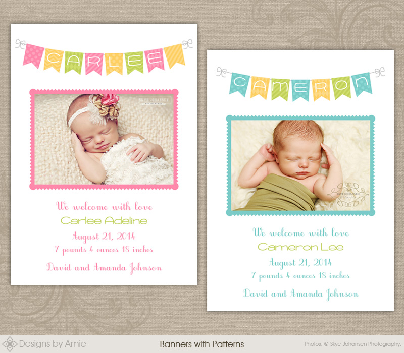 NAME Banner Baby Announcement - Click Image to Close
