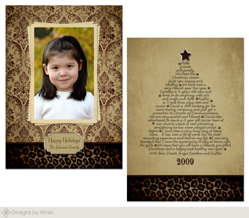 Safari Chic Christmas Card - Click Image to Close