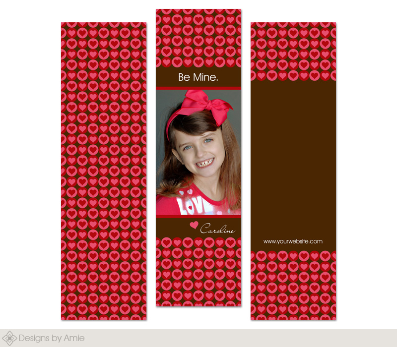 Valentine Bookmarks Set 1 - Click Image to Close