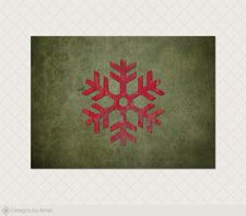 Urban Snowflake Christmas Card