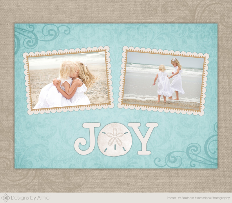 Sand Dollar Ornaments Christmas Card - Click Image to Close