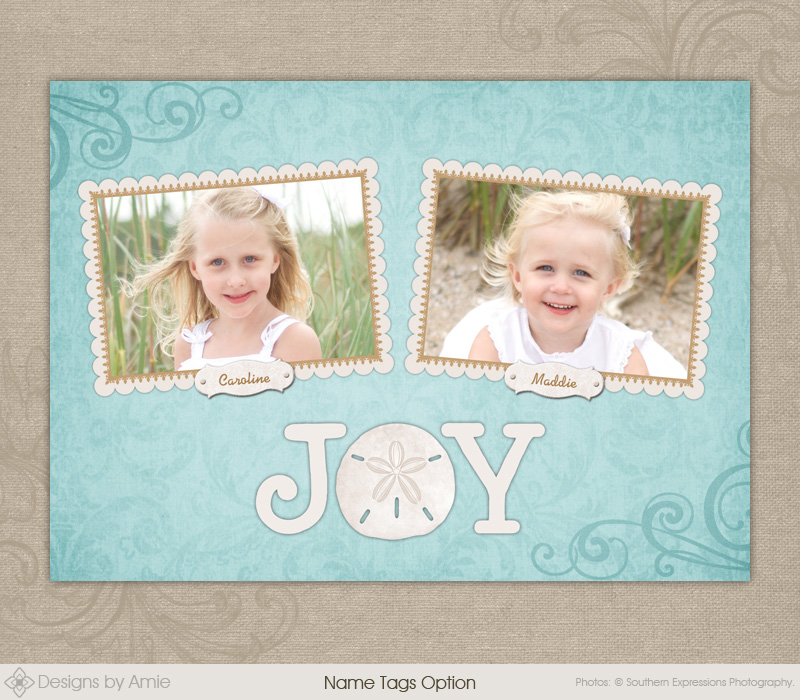 Sand Dollar Ornaments Christmas Card - Click Image to Close