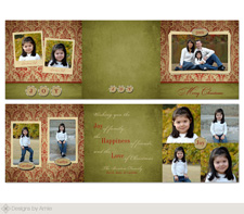 Old World Trifold Christmas Card
