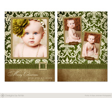 Vintage Glam Christmas Card