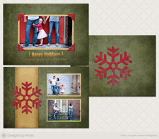 Urban Snowflake Christmas Card