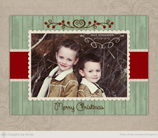 Rustic Berry Christmas Card