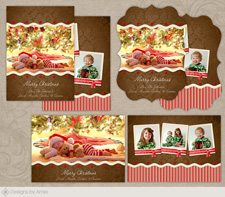 Gingerbread Crust Christmas Card