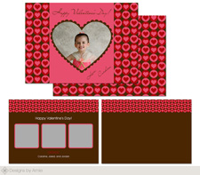 Heart Circles Valentine Card