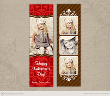 Box of Chocolates Valentine Bookmark 2x7