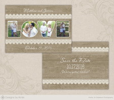 Rustic LOVE Save the Date